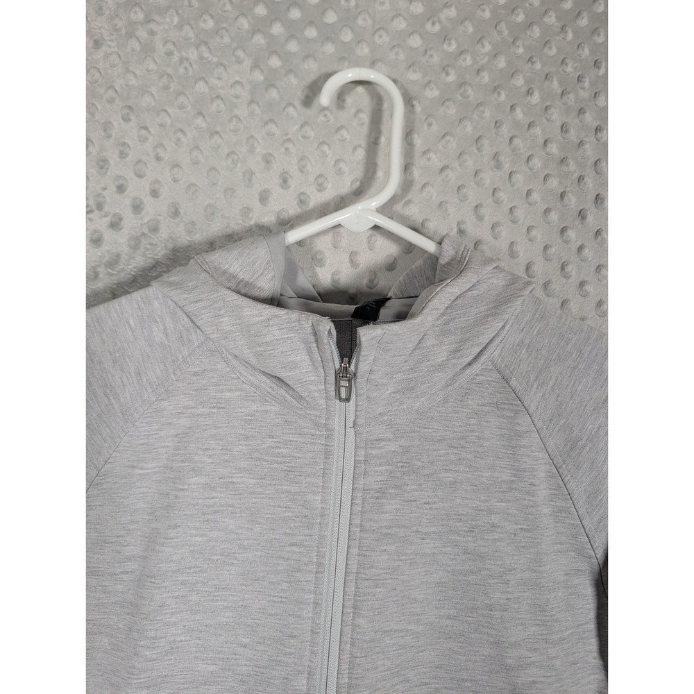 Lululemon City Sweat Full Zip Hoodie Men's Large Heathered Light Gray Jacket * - Picture 4 of 12